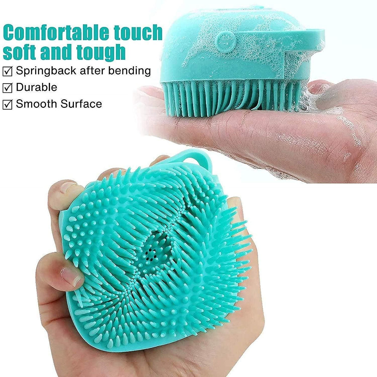 Silicone Bath Brush with Hanging Hook