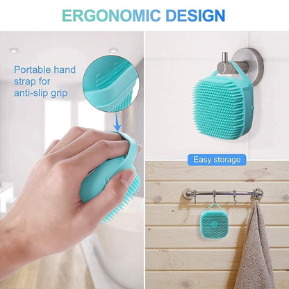 Silicone Bath Brush with Hanging Hook