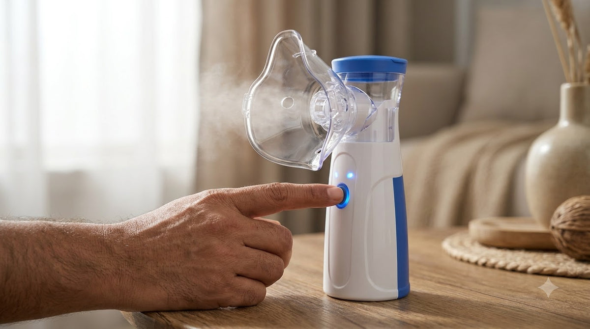 Portable Mesh Nebuliser — Handheld & Rechargeable