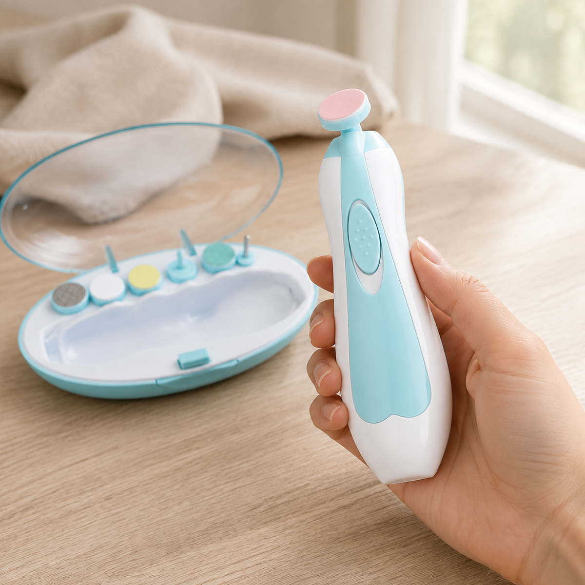 Baby Nail Care Kit handheld device