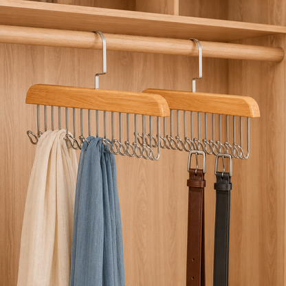 Wooden Hanger Pack of 2 — wardrobe lifestyle image