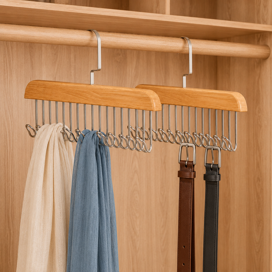 Wooden Hanger Pack of 2 — wardrobe lifestyle image
